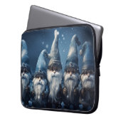 Holiday Blue Gnomes Winter Laptop Bag Laptopschutzhülle (Vorderseite Links)