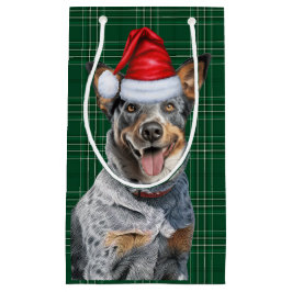 Holiday Blue Heele Festlicher Urlaub Karierte Weih Kleine Geschenktüte