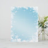 Holiday Blue Stars Letterhead (Stehend Vorderseite)