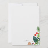 Holiday Bold Foto Card Einladung (Rückseite)