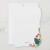 Holiday Bold Foto Card Einladung (Rückseite)