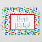 Holiday Boomerangs Einladung (Vorne/Hinten)