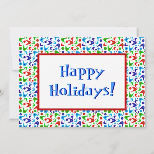 Holiday Boomerangs Einladung (Vorderseite)