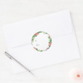 Holiday Botanic Gift Stift Runder Aufkleber (Umschlag)