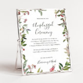 Holiday Botanical | White Unplugony Zeremony Poster