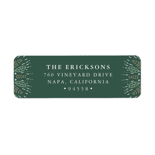 Holiday Botanicals | RÜCKSENDEADRESSE (Vorne)