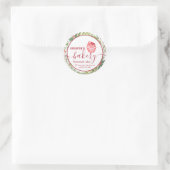 Holiday botanische Holly-Beere Koch Bäckerei Runder Aufkleber (Tasche)