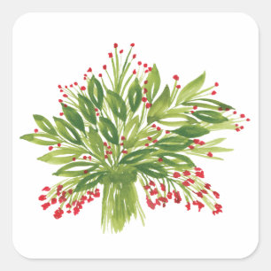 Holiday Bouquet Aufkleber