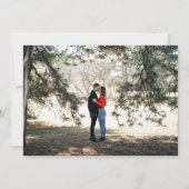 Holiday Bouquet Evergreen Foto Wedding Save The Date (Rückseite)