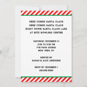 Holiday Bowling Party Einladung (Rückseite)