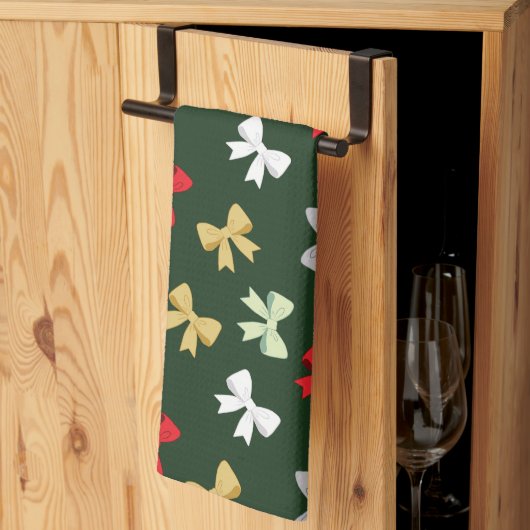 Holiday Bows Geschirrtuch (Drittel gefaltet)