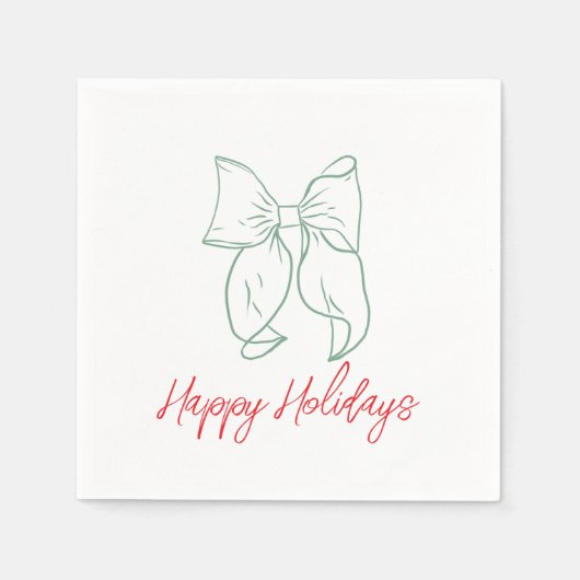 Holiday Bows Serviette (Vorderseite)