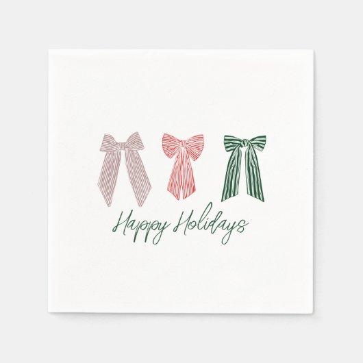 Holiday Bows Serviette (Vorderseite)