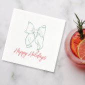 Holiday Bows Serviette