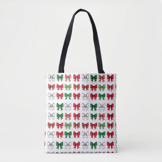 Holiday Bows Tote Bag Tasche (Vorderseite)