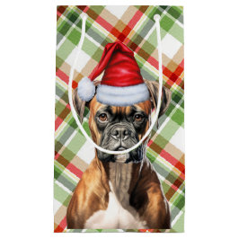 Holiday Boxer und Feiertag Karierte Weihnachten Kleine Geschenktüte