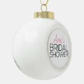 Holiday Brautparty Favor Keramik Kugel-Ornament (Links)