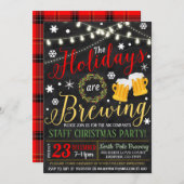 Holiday Brewery Party Einladung (Vorne/Hinten)