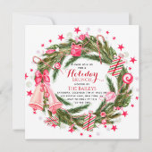 Holiday Brunch Elegantes Weihnachtsfest Einladung (Vorderseite)