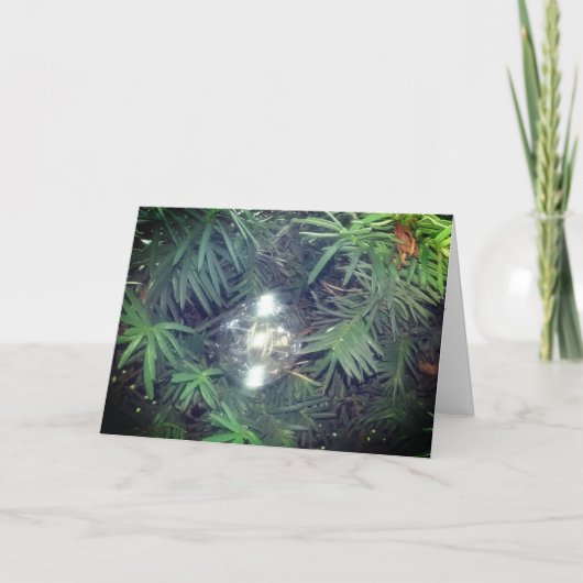 Holiday Bubble Feiertagskarte (Vorderseite)