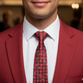 Holiday Buffalo Kariert Red Black Krawatte Snowfla