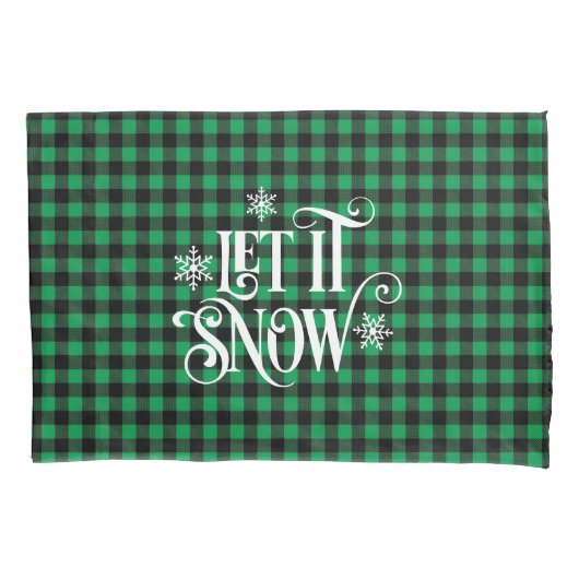 Holiday Buffalo Plaid Pillowcase Kissenbezug (Vorderseite)