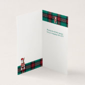 Holiday Bull Terrier Dog Red Green Kariert Weihnac (Innenseite)