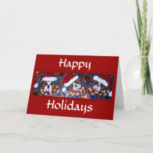 Holiday Bulldog Cards Feiertagskarte