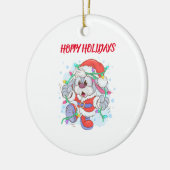 Holiday Bunny Christmas Ornament (Links)