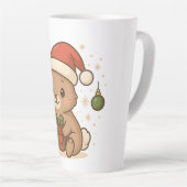 Holiday Bunny in Santa Hat Milchtasse (Rechte Ecke)