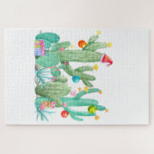 Holiday Cactus Christmas Southwest Cacti Desert Puzzle (Horizontal)