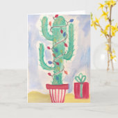 Holiday Cactus Karte (Gelbe Blume)