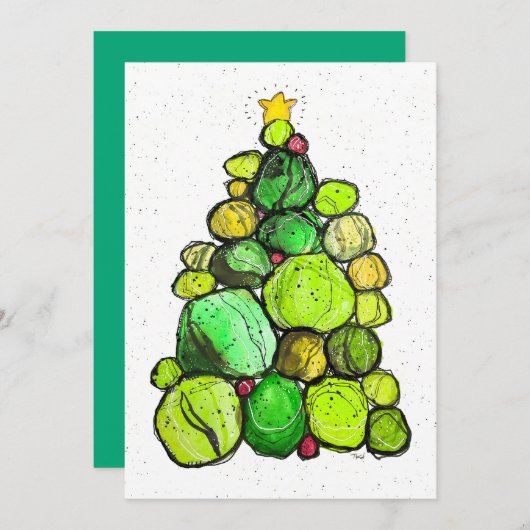 Holiday Cairn Christmas Card Dankeskarte (Vorne/Hinten)