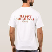 HOLIDAY CALORIES DON'T COUNT -HOT CHOCOLATE DRINK  T-Shirt (Rückseite)