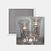 Holiday Candle Light Magnet (Vorderseite/Rückseite)