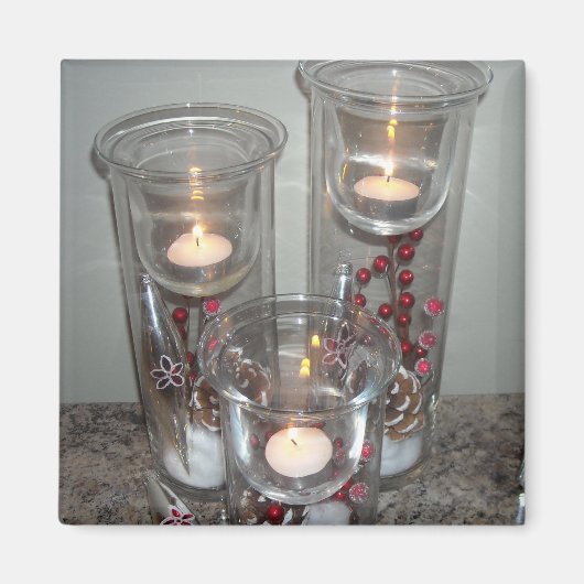 Holiday Candle Light Magnet (Vorne)