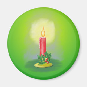 Holiday Candle Magnet