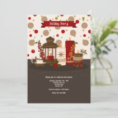 Holiday Candles Einladung (Stehend Vorderseite)