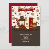 Holiday Candles Einladung (Vorne/Hinten)