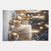 Holiday Candles Küche Handtuch (Horizontal)