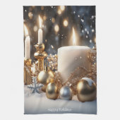 Holiday Candles Küche Handtuch (Vertikal)