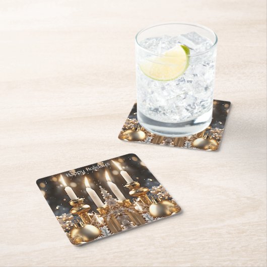 Holiday Candles Paper Untersetzer (Vor Ort)