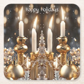 Holiday Candles Paper Untersetzer (Vorderseite)