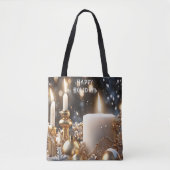 Holiday Candles Tote Bag Tasche (Vorderseite)