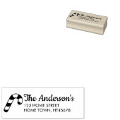 Holiday Candy Cane Name Rücksendeadresse Gummistempel (Stempel)