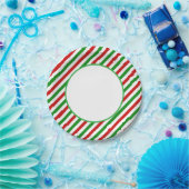 Holiday Candy Cane Paper Plates Pappteller (Party)