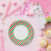 Holiday Candy Cane Paper Plates Pappteller (Party)