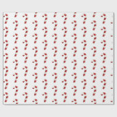 Holiday Candy Cane Pattern Geschenkpapier (Flach)