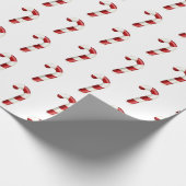 Holiday Candy Cane Pattern Geschenkpapier (Ecke)