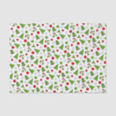 Holiday Candy Canes Snowflakes Holly Stars Doodles Seidenpapier (Vorderseite)